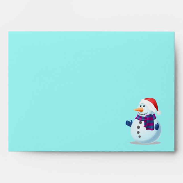 Cute Christmas Snowman Envelope (Front)