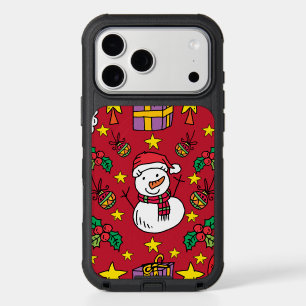 Cute Christmas Snowman Pattern Festive Apple iPhone 17 Pro Max Case