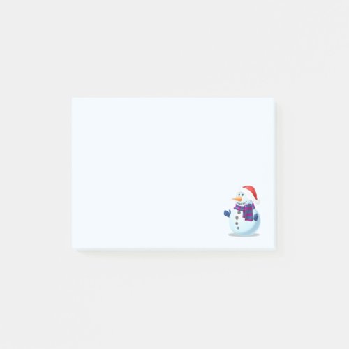 Cute Christmas Snowman Post_it Notes