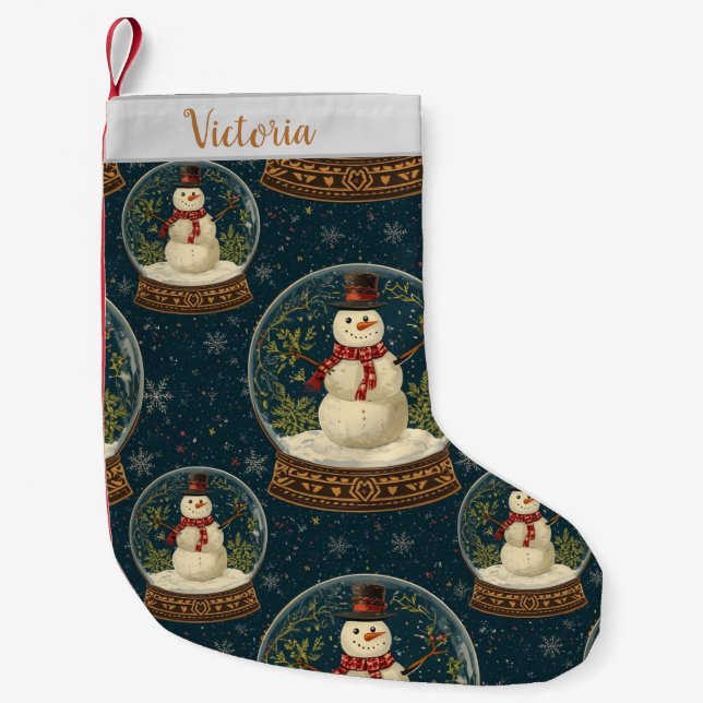 Cute Christmas Snowman Stocking (Front)