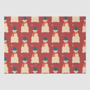 Cute Christmas Snowman Tissue Paper