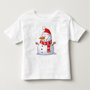 Cute Christmas Snowman Toddler T-shirt