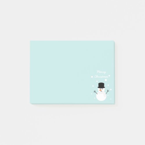 Cute Christmas Snowman Winter Festive Holiday Snow Post_it Notes