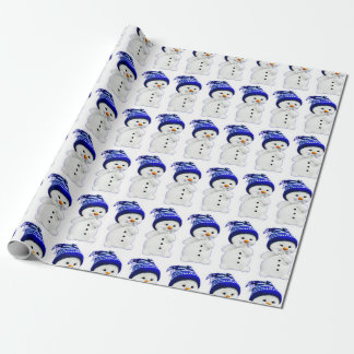 Cute Christmas Snowman Wrapping Paper