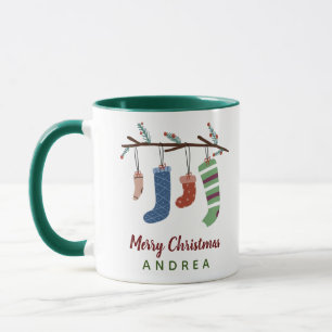 Cute Christmas Socks Holiday Christmas Gift Mug