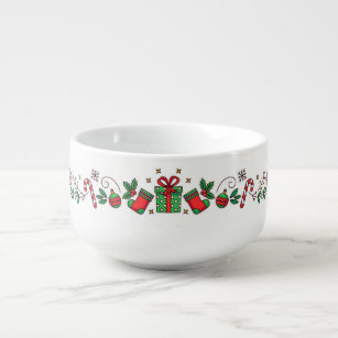 Cute Christmas  Soup Mug