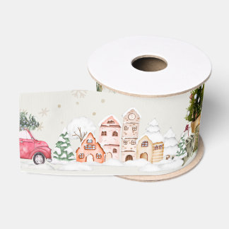 Cute Christmas Sparkle Grosgrain Ribbon