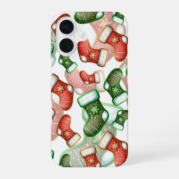 Cute Christmas Stocking iPhone 16 Case