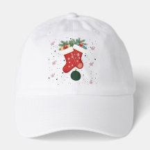 Cute Christmas Stockings and Gifts Holiday Desig.