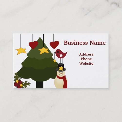 Cute Christmas Store Discount Promotion Sale Cards Business Card Template