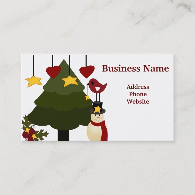 Cute Christmas Store Discount Promotion Sale Cards (Front)