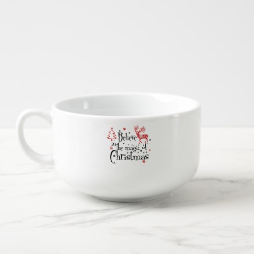 Cute Christmas Sublimation Two_Tone Quote     Soup Mug
