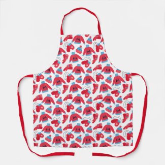 Cute Christmas Sweaters Pattern Apron