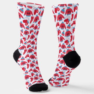 Cute Christmas Sweaters Pattern Socks