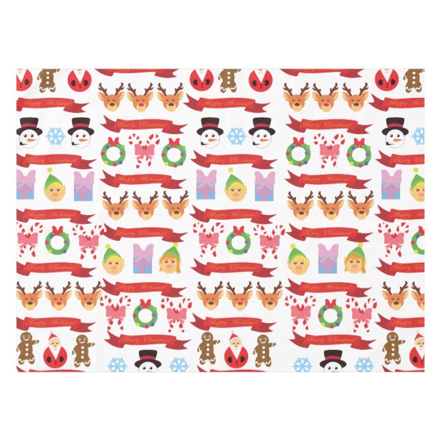 Cute Christmas Tablecloth (Front (Horizontal))