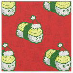 cute christmas tamago sushi santa  fabric
