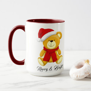 Cute Christmas Teddy Bear Personalized Mug