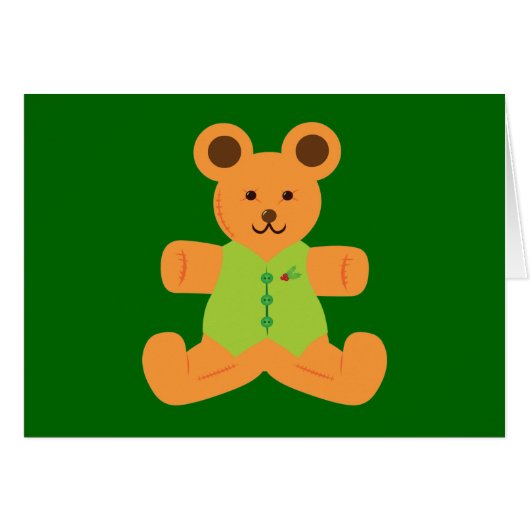 Cute Christmas Teddybear (Front Horizontal)