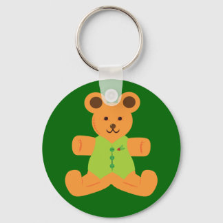 Cute Christmas Teddybear Keychain