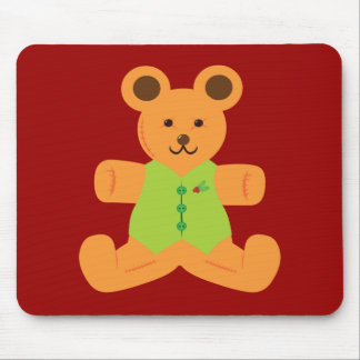 Cute Christmas Teddybear Mouse Pad