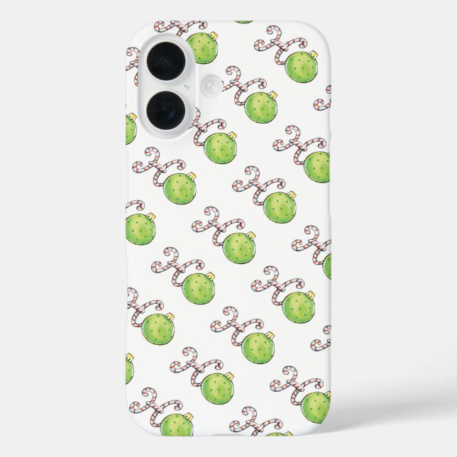 Cute Christmas Text, Ho in Candy Canes Ornaments Case-Mate iPhone Case (Back)