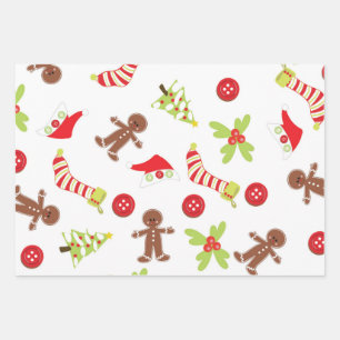 Cute Christmas theme Wrapping Paper Sheets