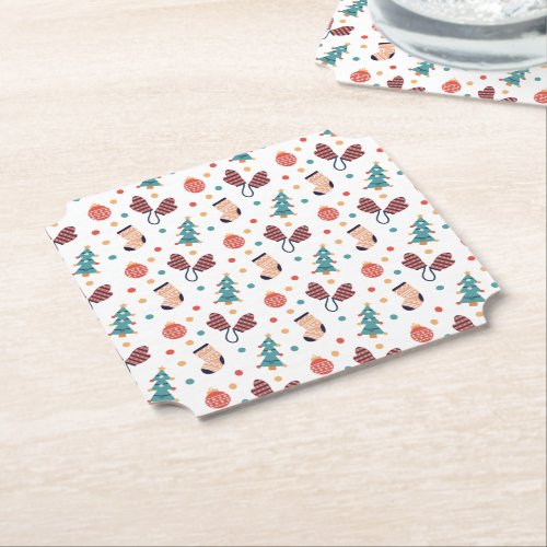 Cute Christmas Themed  Paper Coaster