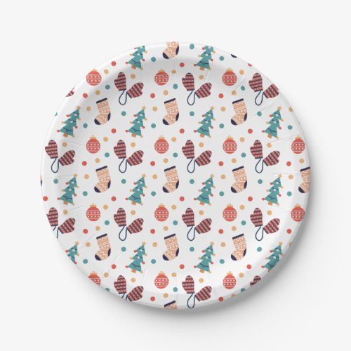 Cute Christmas Themed  Paper Plates