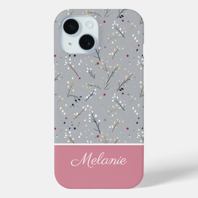 Cute Christmas Themed Pattern Case-Mate iPhone Case (Back)