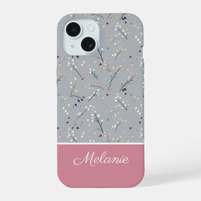 Cute Christmas Themed Pattern Iphone Case (Back)