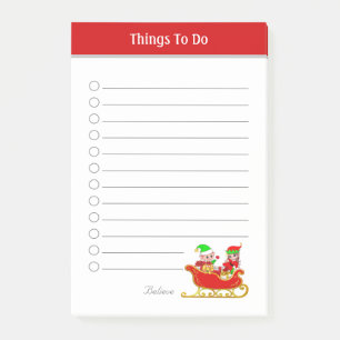 Cute Christmas Things To Do Post-it Notes