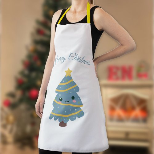 Cute Christmas Tree Apron