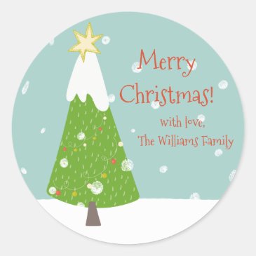 Cute Christmas Tree -  Aqua Green Christmas