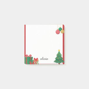 Cute Christmas Tree & Gift Post-it Notes