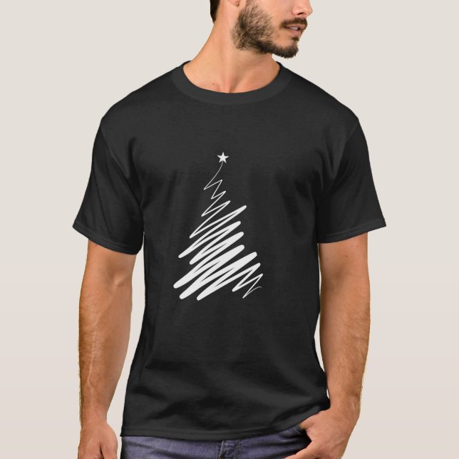 Cute Christmas Tree Girls Women Xmas Christmas T-Shirt (Front)