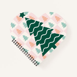 Cute Christmas Tree Holiday Design. Notebook