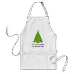 Cute Christmas Tree in Snow Adult Apron