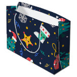 Cute Christmas Tree Large Gift Bag