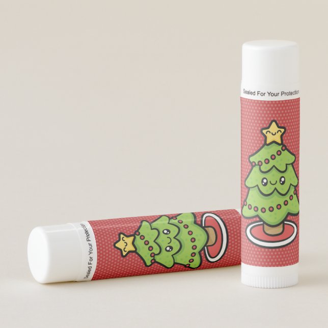 Cute Christmas Tree Lip Balm (Front)