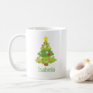 Cute Christmas Tree Personalized Christmas Mug