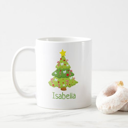 Cute Christmas Tree Personalized Christmas Mug