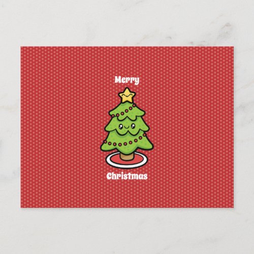 Cute Christmas Tree Postcard