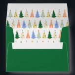 Cute Christmas Tree Red Green Family Matching Envelope<br><div class="desc">Cute Christmas Tree Red Green Family Matching Envelope</div>
