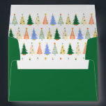 Cute Christmas Tree Red Green Family Matching Envelope<br><div class="desc">Cute Christmas Tree Red Green Family Matching Envelope</div>