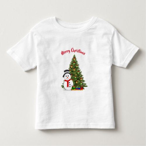 Cute Christmas Tree T_Shirt for Toddler