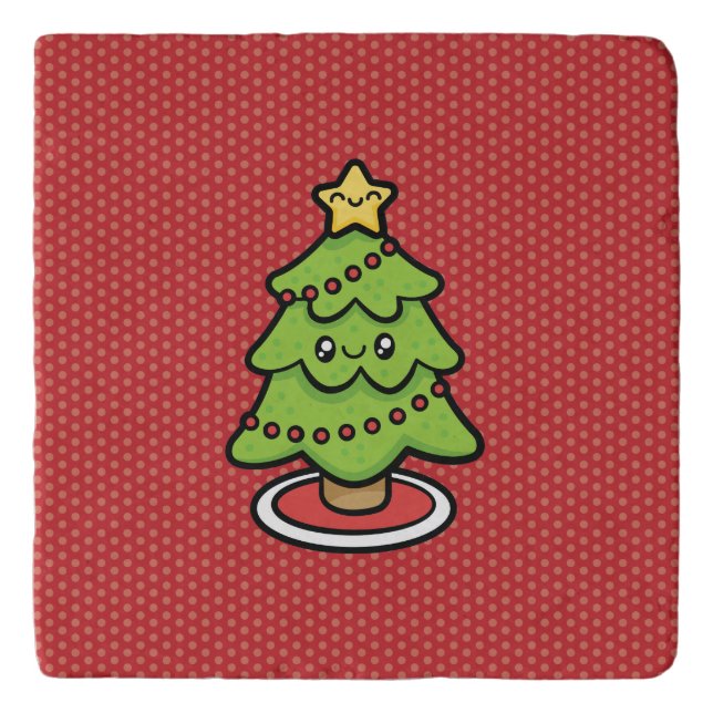 Cute Christmas Tree Trivet (Front)
