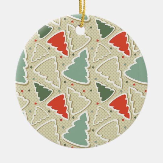 Cute Christmas Trees and Stars Ornament