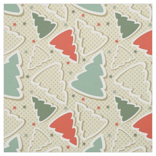 Cute Christmas Trees Fabric
