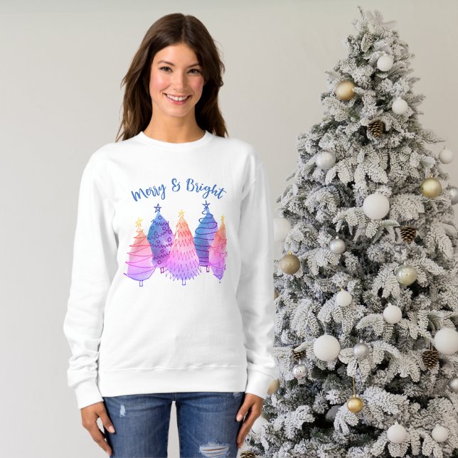 Cute Christmas Trees  Sweatshirt (Creator Uploaded)