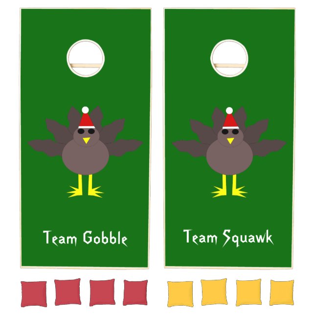 Cute Christmas Turkey Cornhole Set (Set)